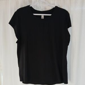 all in motion Black Short Sleeve Crewneck Top